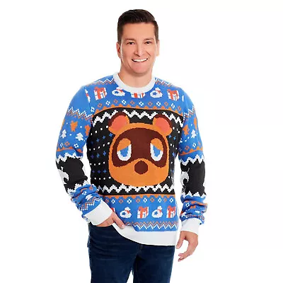 Nintendo Animal Crossing Tom Nook Holiday Ugly Sweater - Geeknet • $48.99