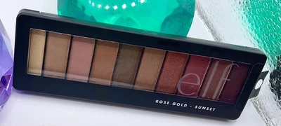 $4.99 • Buy ELF Eyeshadow Palette Eye Make Up ROSE GOLD ~Sunset Trio Powder NEW