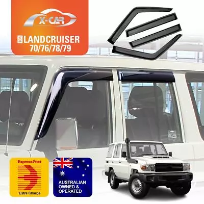 Weathershields For Toyota LandCruiser 70/76/78/79 Series 2012-24 Window Visors • $49.95