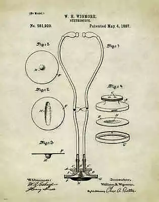 Medical Doctor Patent Poster Art Print Surgeon Nurse Office Wall Decor Gifts  • $9.95