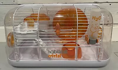 Used Habitrail Cristal Ovo Hamster Habitat Small Cage White Clear  ~ Complete • $49.99