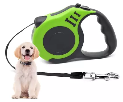 £5.99 • Buy Dog Leash Durable Retractable Extendable Lead Puppy Walking Strong Running Leads