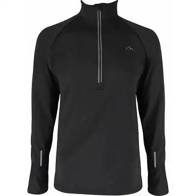 £16.95 • Buy More Mile Mens Alaska Half Zip Long Sleeve Running Top - Black