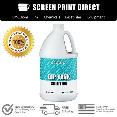 $66.72 • Buy Ecotex® Dip Tank Solution - 2 In 1 Emulsion & Ink Remover For Screen Printing 