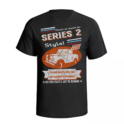 Mens Land Rover Series 2 1958 Organic Cotton T-Shirt Retro Style Car Eco Gift • £8.99