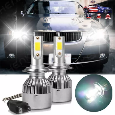 2x H7 Xenon White LED High Low Beam Headlight Bulbs For BMW 320i 328i 330i 335i • $19.39