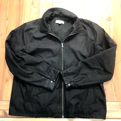 Calvin Klein Black Full Zip Long Sleeve Plain Regular Fit Jacket Adult Size XL • $30