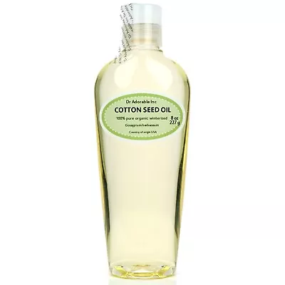 8 Oz Premium Cotton Seed Oil Pure Cold Pressed Natural Ready To Use • $9.99
