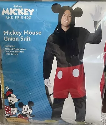 Mickey And Friends Adult Mickey Mouse Union Suit Halloween Costume - S/M • $30