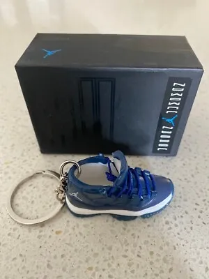 Air Jordan 11 Retro-(midnight Navy)-1/6 Scale 3d Sneaker Keychain With Box • $15