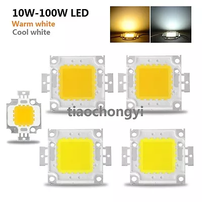 High Power LED Chip 10W 20W 30W 50W 100W DC 10V-32V Integrated Lamps  White  • $2.57