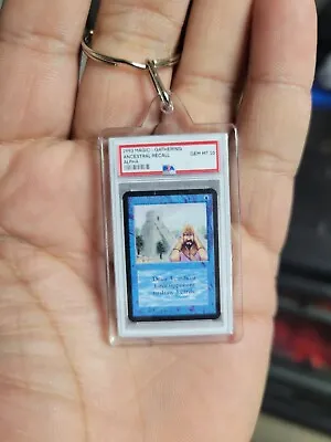 Novelty Keychain Alpha Ancestral Recall Mtg (not Actual Card Gag Gift) • $9.50
