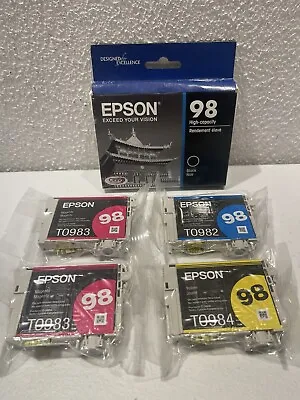 Epson 98 Ink Cartridges - 5 Pack Black/Cyan/Yellow/Magenta. #AR • $44.99