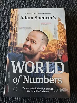 Adam Spencer's World Of Numbers Australian Mathematician  PB 2015 BOOK 🔥 • $10