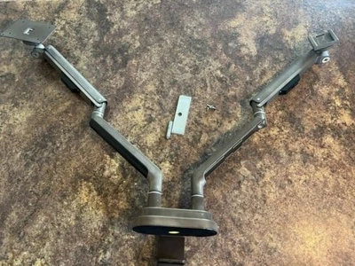 $75 • Buy Zilker Dual Monitor Arm With Laptop Mount By UPLIFT Desk - Industrial Color 