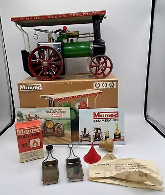 VTG Mamod Model TE1A Steam Engine Tractor  Old Metal Toy Original Box Read • $250