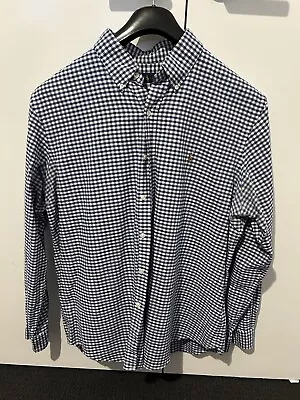 Ralph Lauren Shirt Mens XL Blue Checkered Button Up Long Sleeve • $40