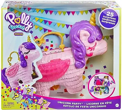 Polly Pocket Unicorn Party Portable Doll Playset • £20.49