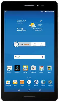 ZTE Trek 2 16GB Wi-Fi + 4G GSM Unlocked (AT&T/T-mobile) 8in - Black • $57.99