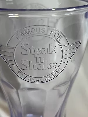 Steak N' Shake Clear Plastic Milkshake Cup 11 Oz. Famous For Steakburgers • $5