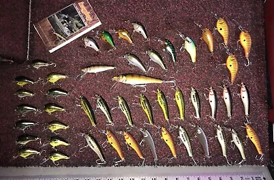 47 !! BAGLEY  VINTAGE FISHING LURES  Lot NOS Crank Baits • $350