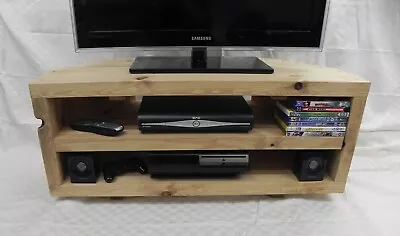 £109.99 • Buy Handmade Rustic Chunky Corner TV Stand/Unit/Table
