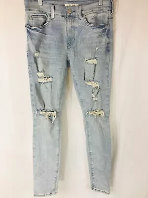 PACSUN Distressed Stacked Skinny Jeans Men’s 30x30 Light Blue • $19.99