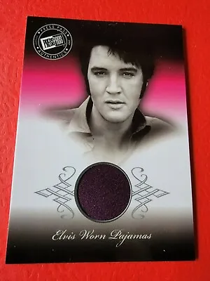 Elvis Presley Worn Purple Pajamas Relic Swatch Card 2007 Press Pass The King • $59.95