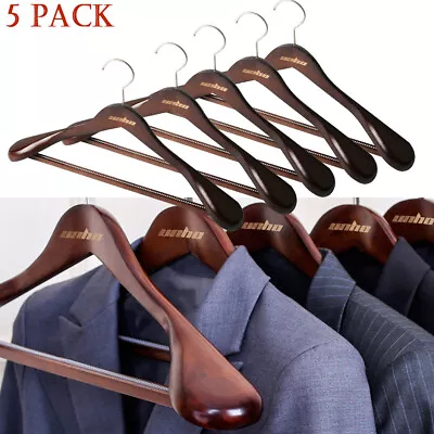 5X Wide-Shoulder Suit Hanger Hotel Coat Hanger For Heavy Large Mans Adults Suits • $29.95