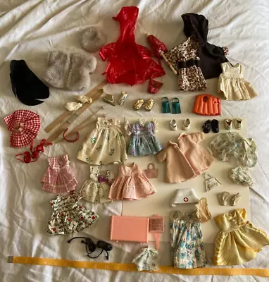 Vintage 50's VOGUE GINNY Dolls Clothes ShoesSkates Skis Hats Outfits 40 Pc LOT • $39.99