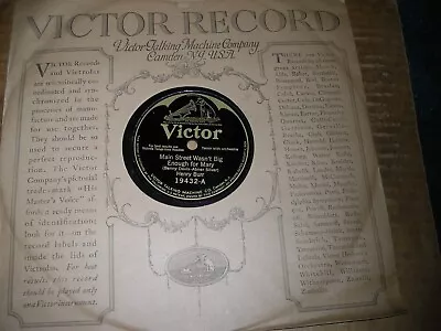 1924 Victor 78/henry Burr../lewis James/e!!! • $4