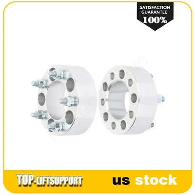 2x 2 Inch 5x4.5 5x114.3 Wheel Spacers 12x1.5 Fits Honda Civic Accord Ford Escape • $50.29