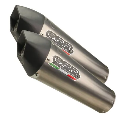 $1292.46 • Buy Aprilia Dorsoduro 1200 2011-16 GPR GP Evo4 Titanium Pair Of Hom Slip-on Exhaust