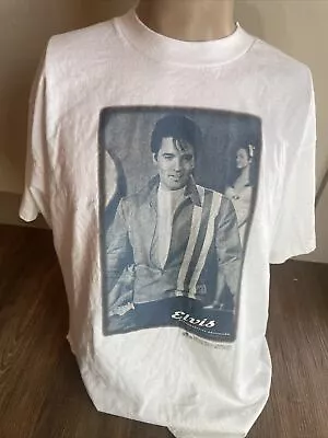 Vintage Y2K Clean Fun Elvis Presley T-Shirt Collar  Commemorative Collection • $25.94