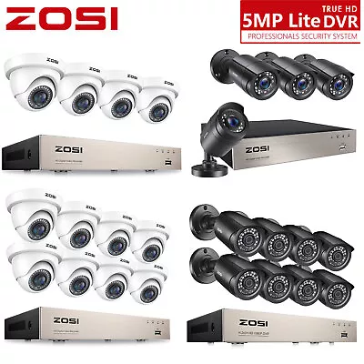 ZOSI 1080P CCTV Security System 8CH DVR Camera Home Outdoor 80ft IR Night Vision • $24.99