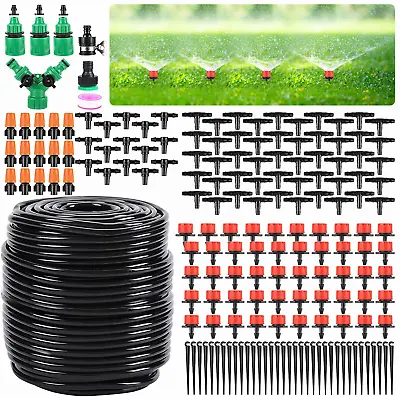 £28.99 • Buy Garden Drip Irrigation Kit,164FT Greenhouse Micro Automatic Drip Irrigation Syst