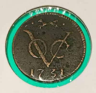 1731 Dutch Netherlands Colonial VOC Duit Gelderland “New York Penny” Coin • $11.99