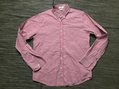 $5 • Buy BD Baggies Mens Small Button Down Shirt Gingham Cotton 