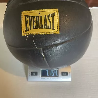 Vintage Everlast Genuine Leather Medicine Ball 8LBS • $59