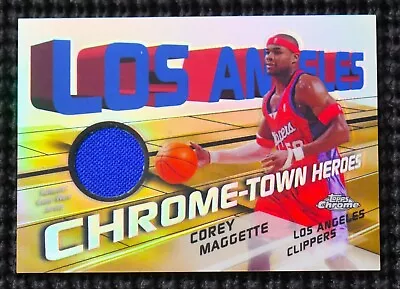 COREY MAGGETTE 2004-05 Topps Chrome CHROME-TOWN HEROES REFRACTOR Game Jersey /25 • $5.99