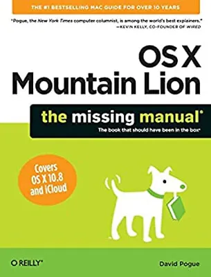 OS X Mountain Lion: The Missing Manual Paperback David Pogue • $6.45