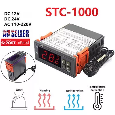 110V-220V STC-1000 All-Purpose Temperature Controller Thermostat Aquarium Sensor • $11.30