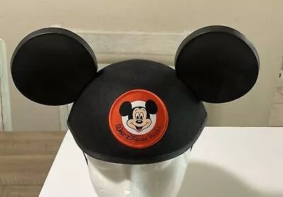 Walt Disney World Mickey Mouse Ears Hat Classic Patch Black Adult Size Vintage • $14.95