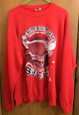 Vintage 80's 90's 3XL Chicago Bulls Nutmeg Sweatshirt Grunge Worn NBAP Shirt • $15