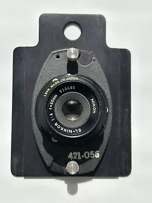 El-Nikkor Nikon F4 50mm Enlarging Lens On Omega D Lens Board • $38