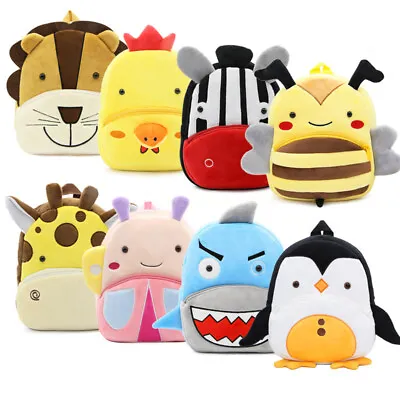 $26.79 • Buy Cartoon Animal Children's Backpack Baby Kids Kindergarten Plush Schoolbag