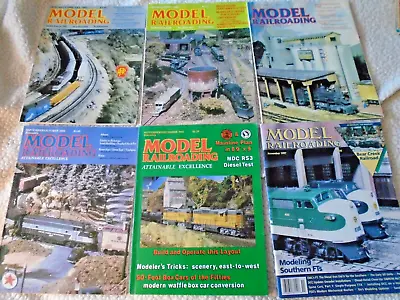 Lot Of 14 MODEL RAILROADING Train Magazines Mostly 1980s No Sub Labels • $8.99