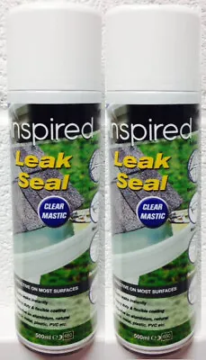 £28 • Buy LEAK STOP MASTIC SEALANT - Clear Spray N Seal, Sealant Leak Fix - (2x500ml)