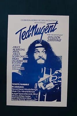 Ted Nugent Concert Poster 1977 Minot North Dakota • $5