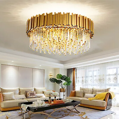 Luxury K9Clear Crystal ChandeliersLiving Room LightingCeiling Lighting Pendant • £230.17